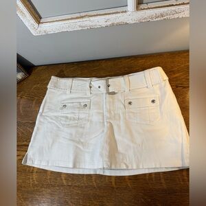 Tracy Evans Limited White Mini Skirt w/Built-in Shorts